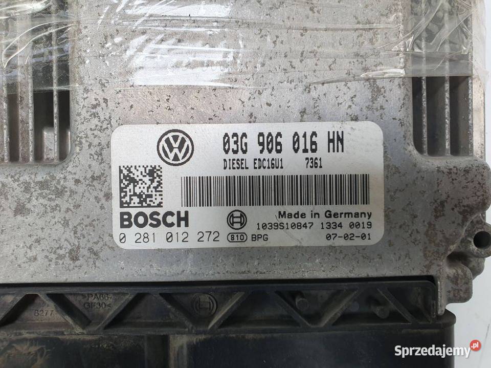 KOMPUTER VOLKSWAGEN CADDY III 03G906016HN osobowe kujawsko-pomorskie Lipno