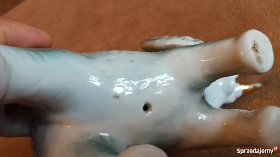 Figurka słonia stara porcelana Nysa