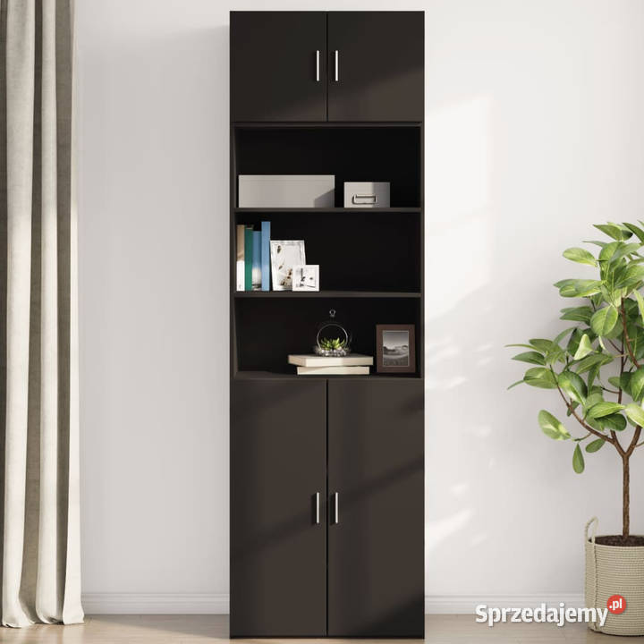 Szafka wisząca czarna 70x425x40 materiał Warszawa