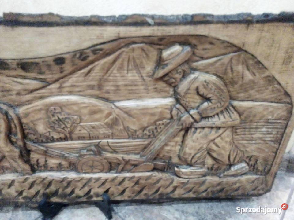 Płaskorzeźby drewniane Lipno