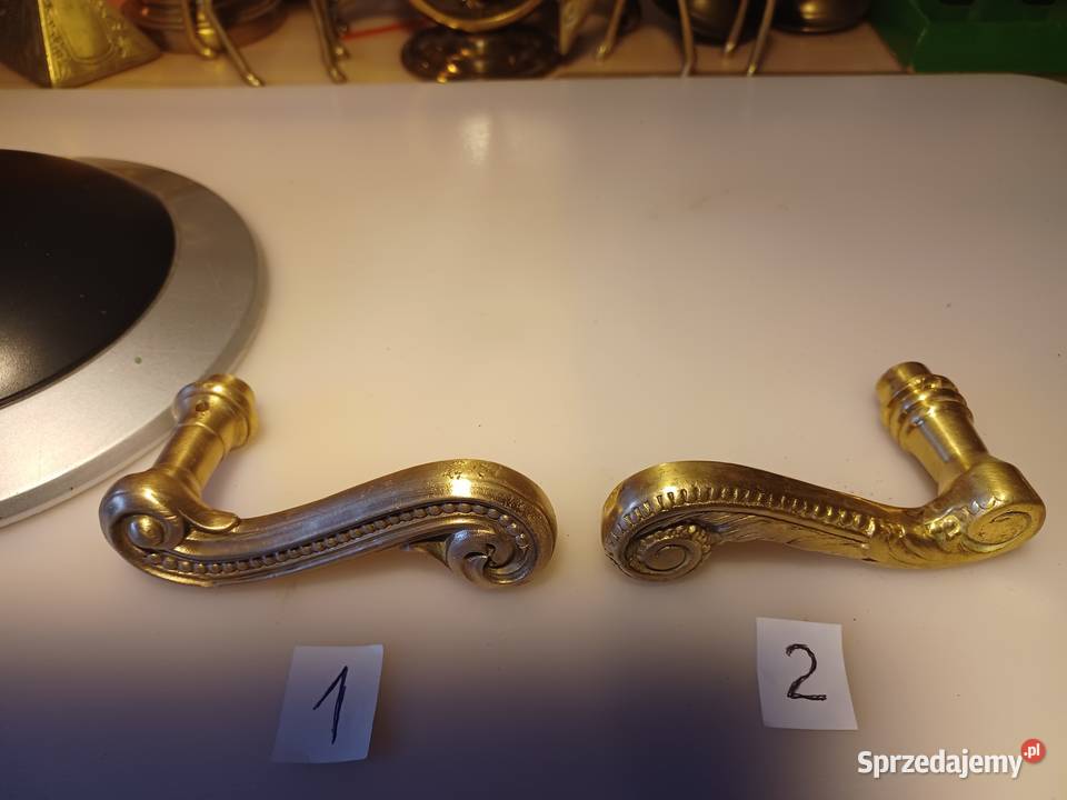 Duża klamka mosiężna do drzwi Poznań