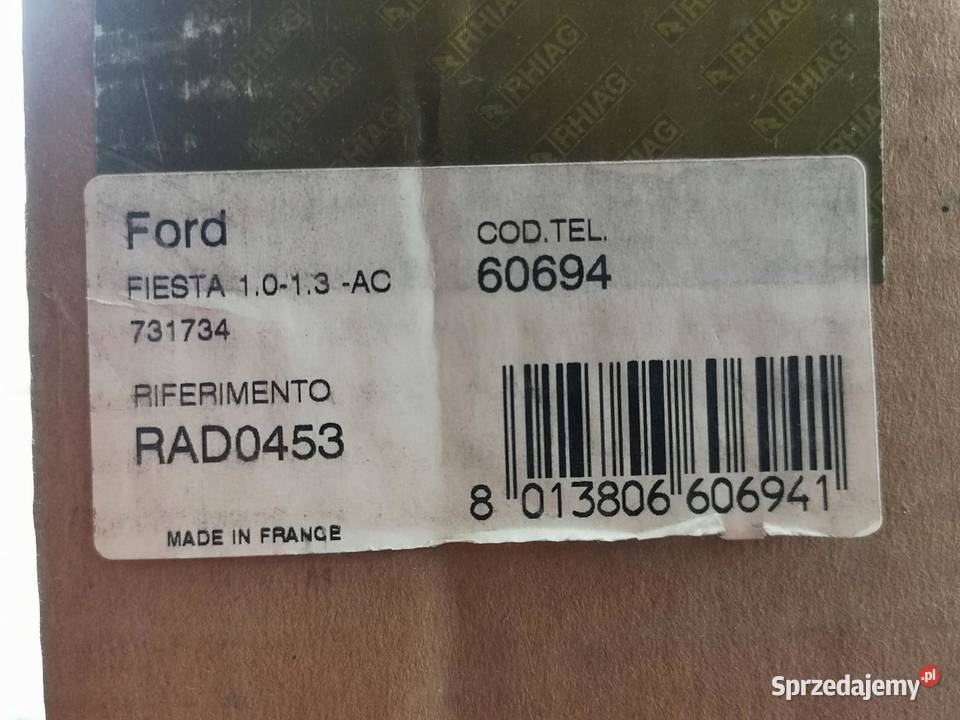 CHŁODNICA WODY FORD FIESTA 13 19962003 MAZDA 131