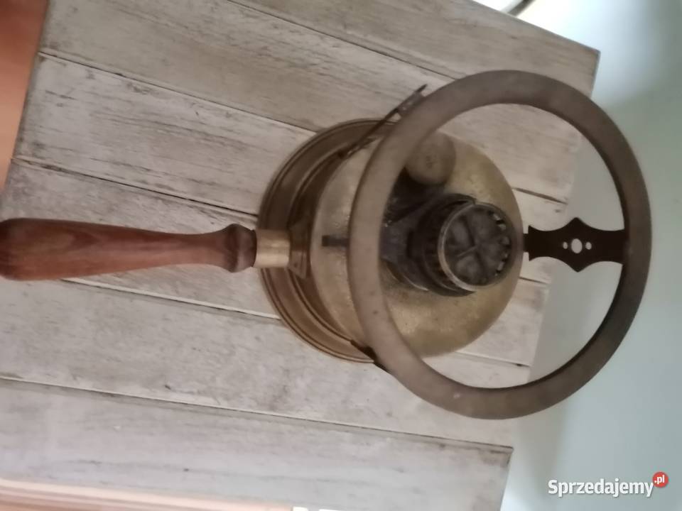 Zabytkowy mosiężny podgrzewacz Antyki Kraków