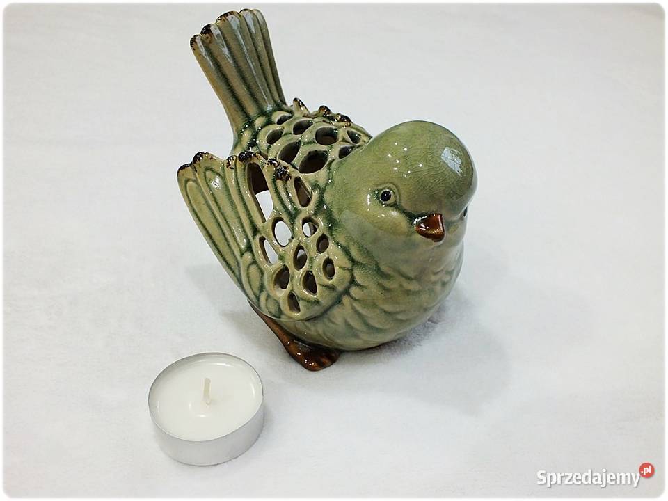 Stary Świecznik Ceramiczny Ażurowy Figurka Dom i Ogród lubuskie Żary