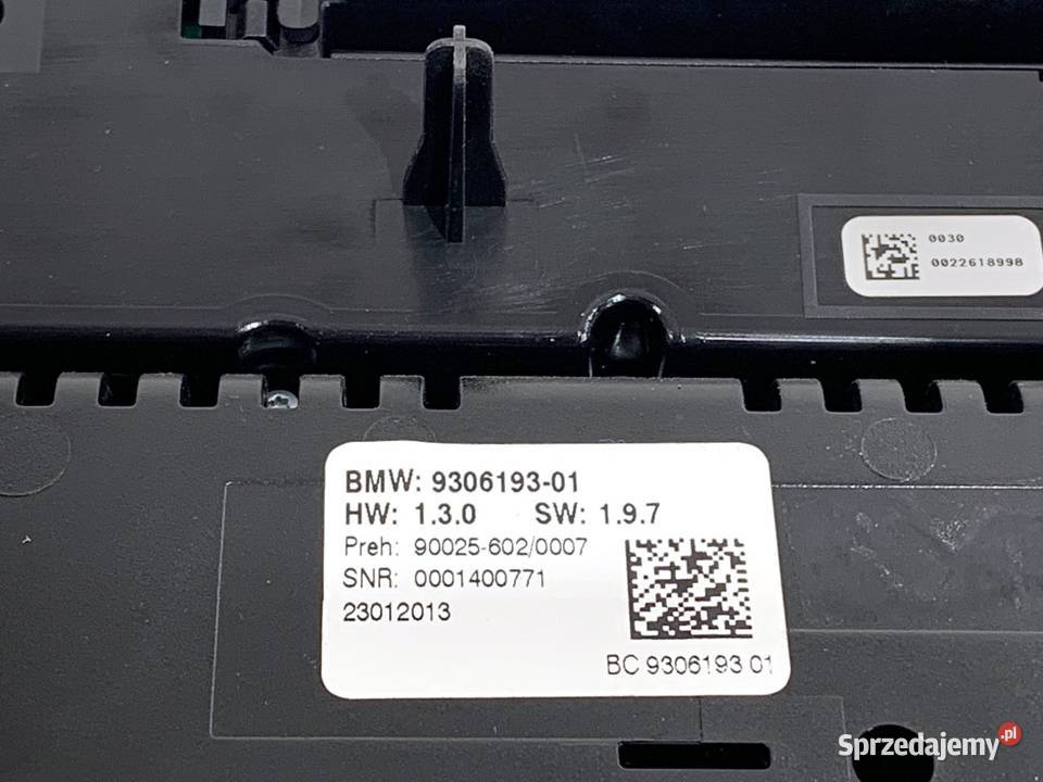 PANEL STEROWANIA NAWIEWU BMW F07 9306193 podkarpackie