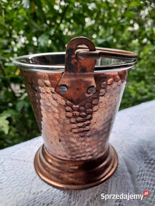 BALTI indyjskie wiaderko do serwowania dań MIEDŹ