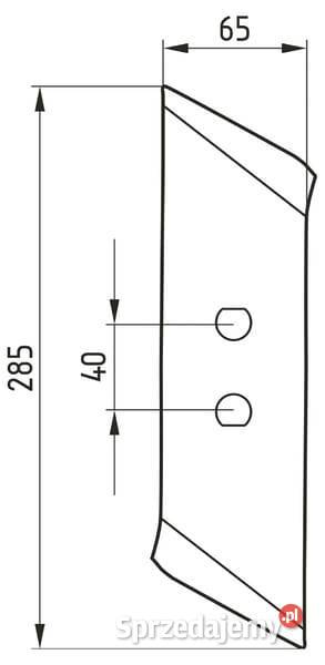 Dłuto lemiesza prawe CA Mlbro 5080093105 Kamionna