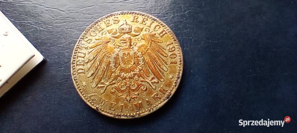 Stare monety 2 marki 1901 Niemcy srebro Lesko sprzedam