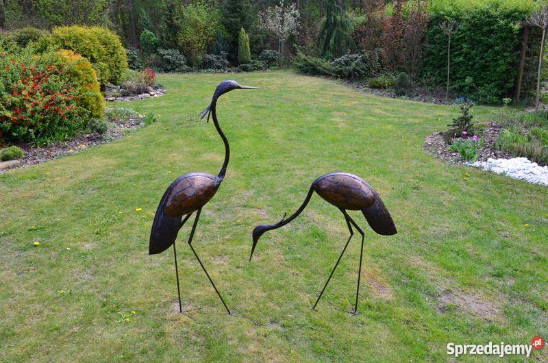 Ptak metalowe do ogrodu ptaki rzeźba ogrodowa Lębork
