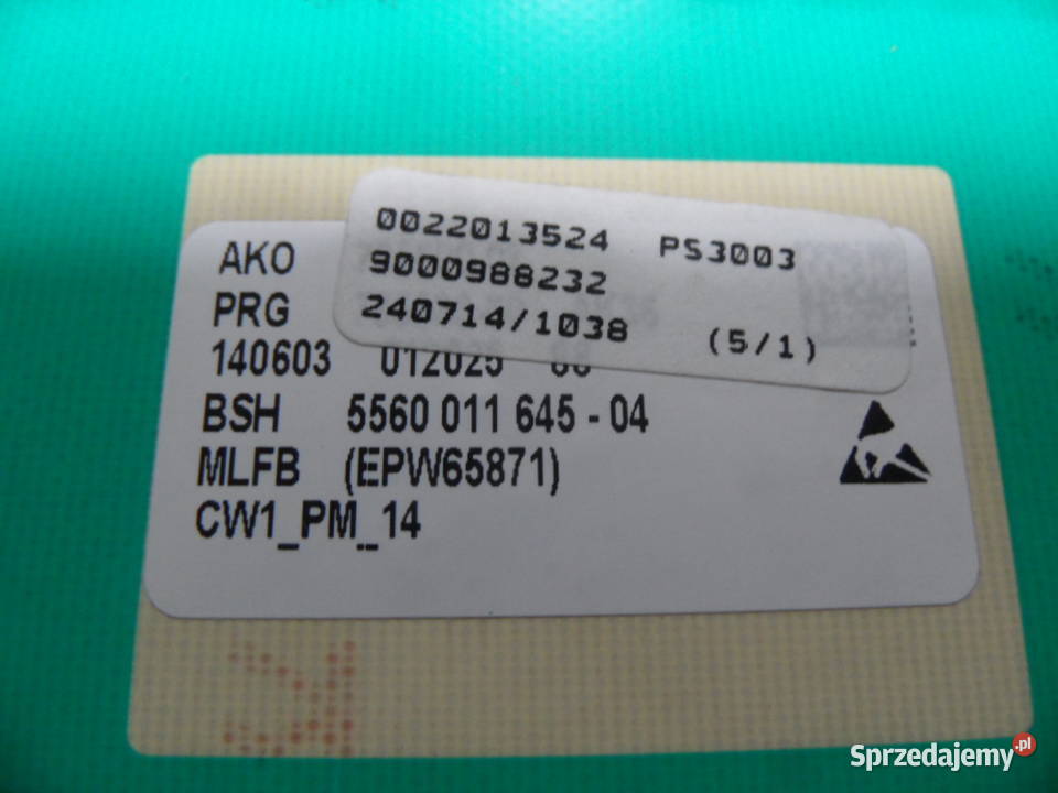 programator pralki bosch WAE2048FPL EPW65871 Strawczyn