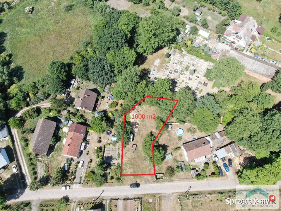 Działka Kamień Pomorski 1000m2 33m Sprzedaż sprzedam
