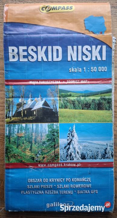 Beskid Niski 150 000 mapa turystyczna Kraków sprzedam