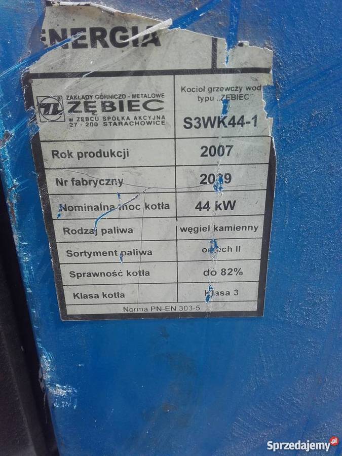 Piec co używany 44 kw zebiec Szubin