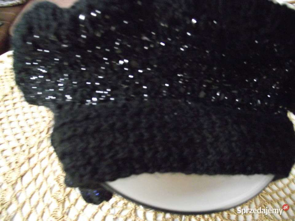 AŻUROWY BERET CZAPKA Z BAWEŁNY wielkopolskie Piła