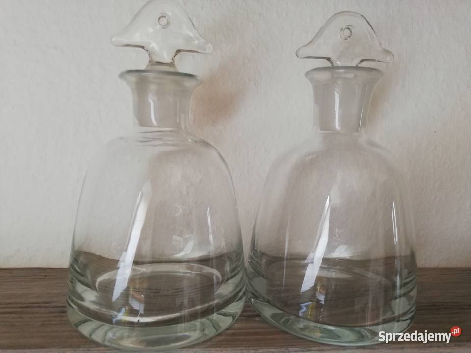 Karafki 2 sztuki Porcelana i szkło Gorlice