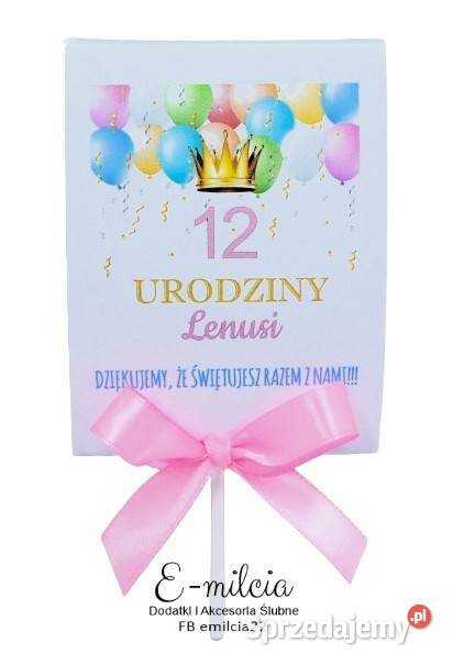 Lizaki jako podziękowanie gości z okazji urodzin