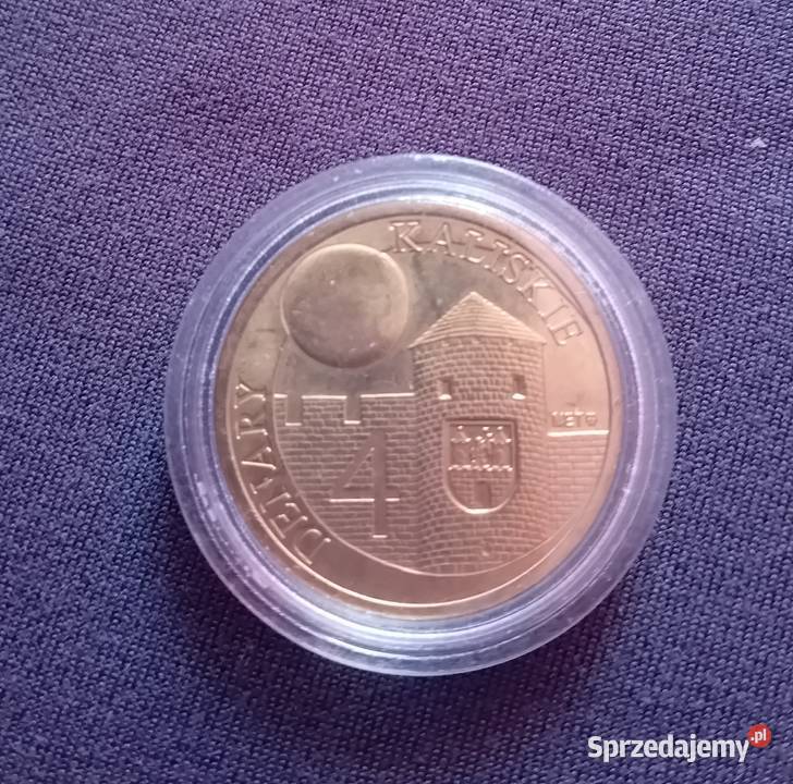 Moneta zastępcza 4 Denary Kaliskie 2009 r Numizmatyka wielkopolskie Koźminek