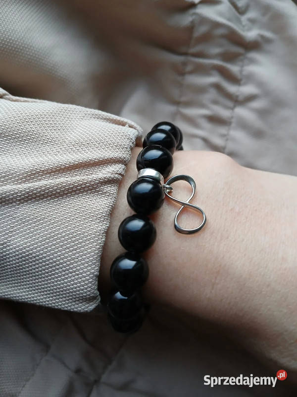 Bransoletki damskie Ągat biały i Onyks Kielce