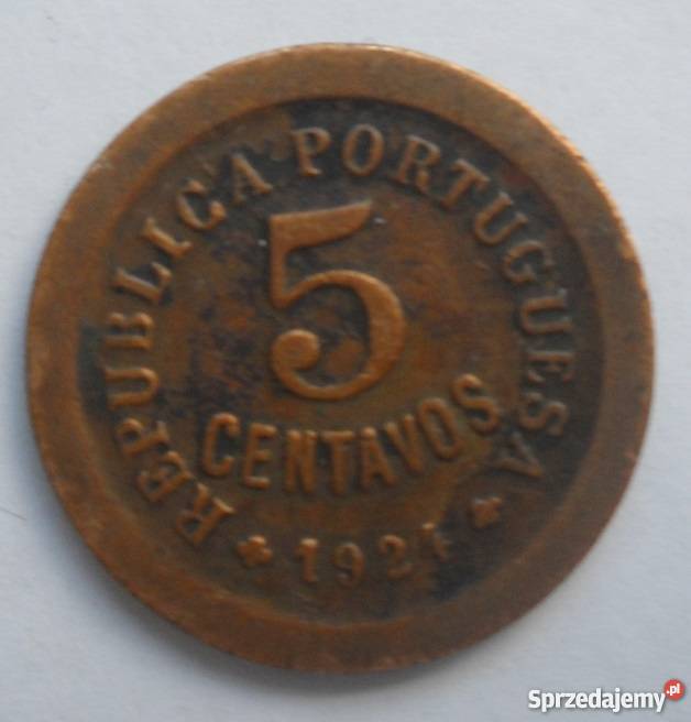 PORTUGALIA5 CENTAVOS1924 r Legionowo