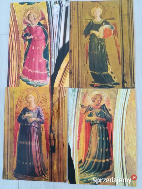 zestaw kartek z aniołami historia sztuki