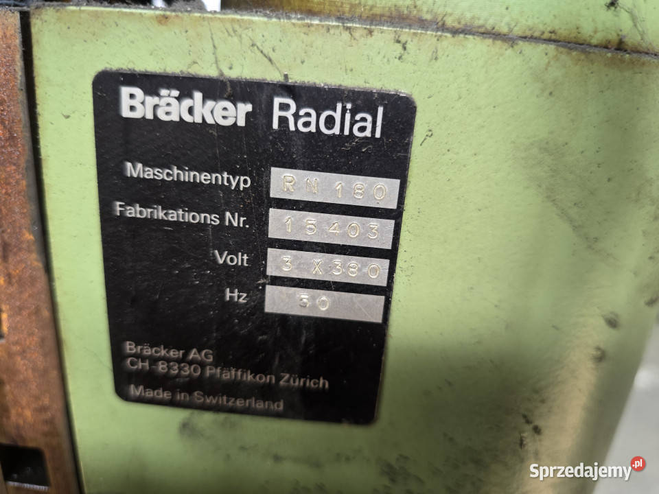 Nitownica radialna BRCKER RN 180 nity 810 mm 12 Maszyny budowlane
