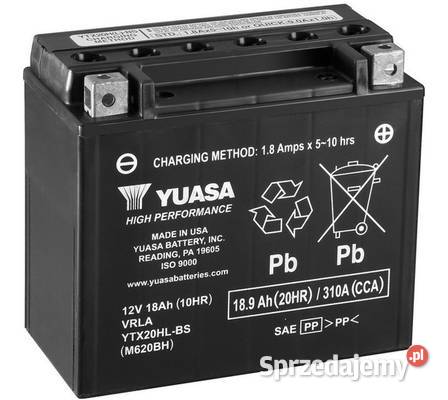 Akumulator Yuasa YTX20HLBS 18Ah 310A