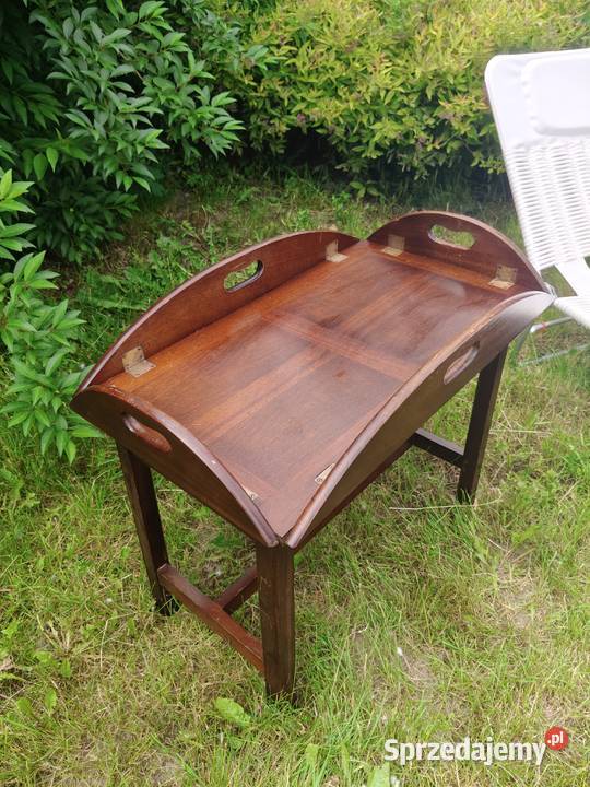 Stolik barmański tray table Anglia Art Deco lata wielkopolskie Kalisz
