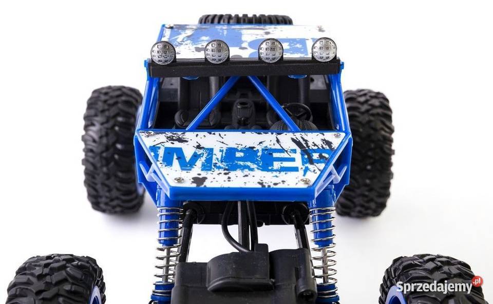 Duży Monster Truck zdalnie sterowany niebieski wielkopolskie