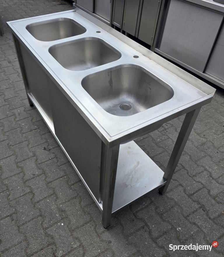 Zlew 3 Komorowy z Szafką Drzwi Suwane 1506085 wielkopolskie Nowe Skalmierzyce sprzedam