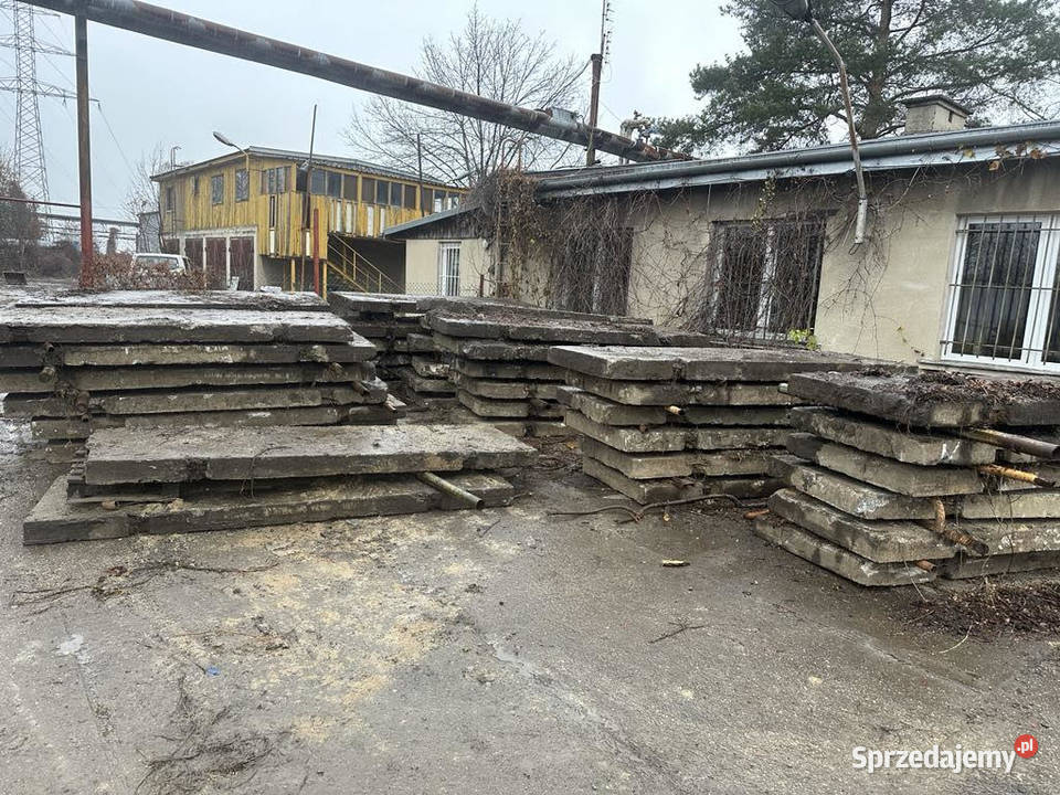 Płyty drogowe betonowe zbrojone używane stan