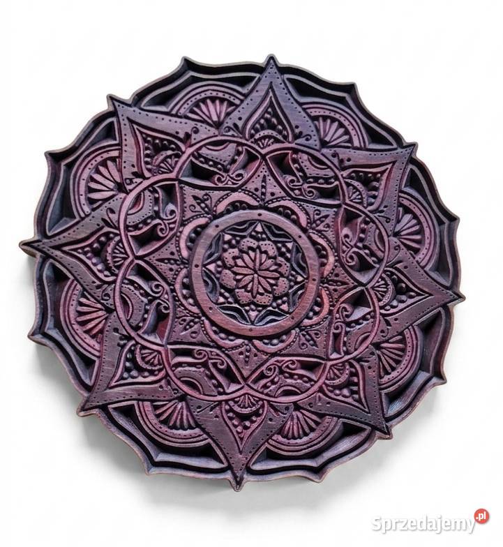 Mandala z drewna panel ścienny 3D obraz boho małopolskie Nowy Targ
