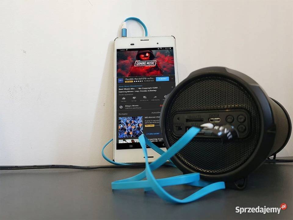 Kabel audio aux mini jack 35 mm 1m płaski Zamość