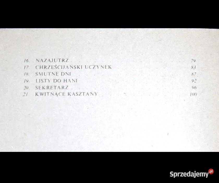 Miłość i rzeczy poważne Powieść Jerzy Szaniawski Chełm sprzedam