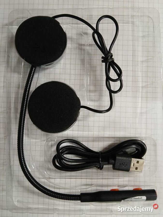 Zestaw głośnomówiący bluetooth do kasku Słupca sprzedam