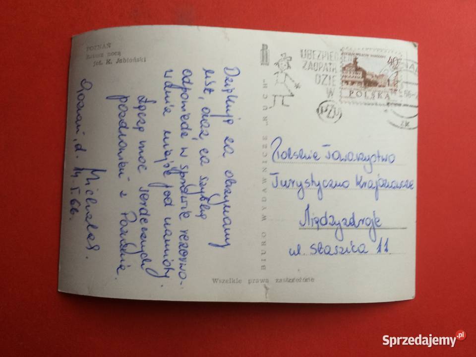 2350 Widokówka Poznań Szczecin sprzedam
