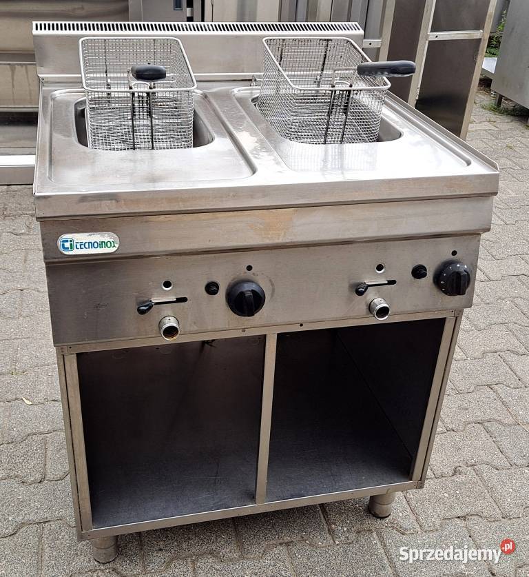 FRYTOWNICA GAZOWA 2 KOMORY 2X8L TECNOINOX M1810N wielkopolskie Nowe Skalmierzyce sprzedam