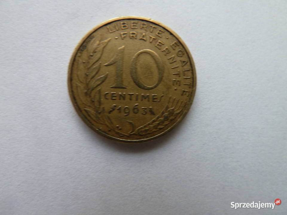4 monety francuskie centimes z lat 19631998 Warszawa