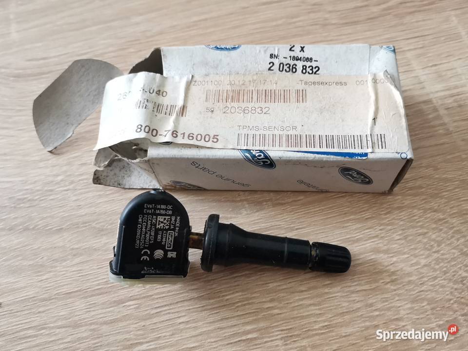 FORD CZUJNIK CIŚNIENA W KOŁACH EV6T1A180DC aluminiowe Międzychód sprzedam