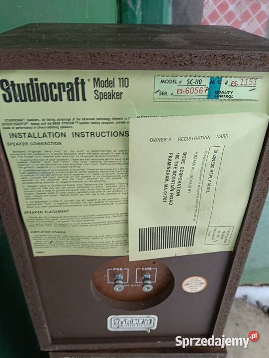 KOLUMNY BOSE 110 40Wx2 PODŁOGOWE W PEŁNI SPRAWNE lubelskie Lublin sprzedam