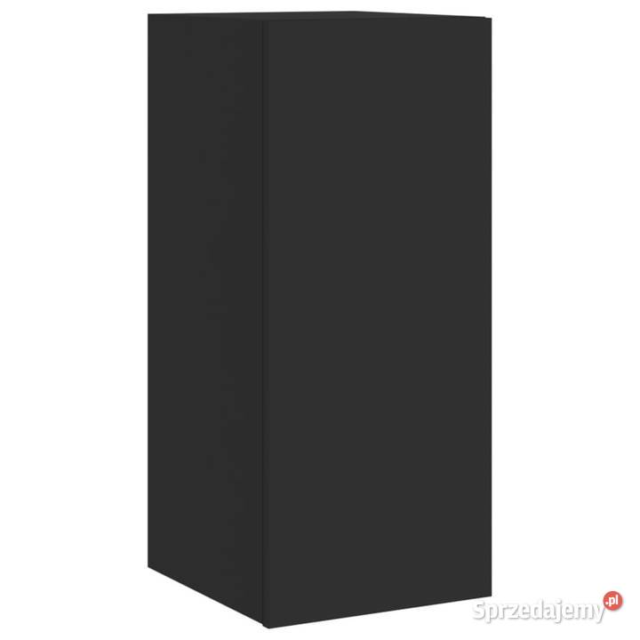 Ścienna szafka TV z LED czarna 305x35x70 Warszawa
