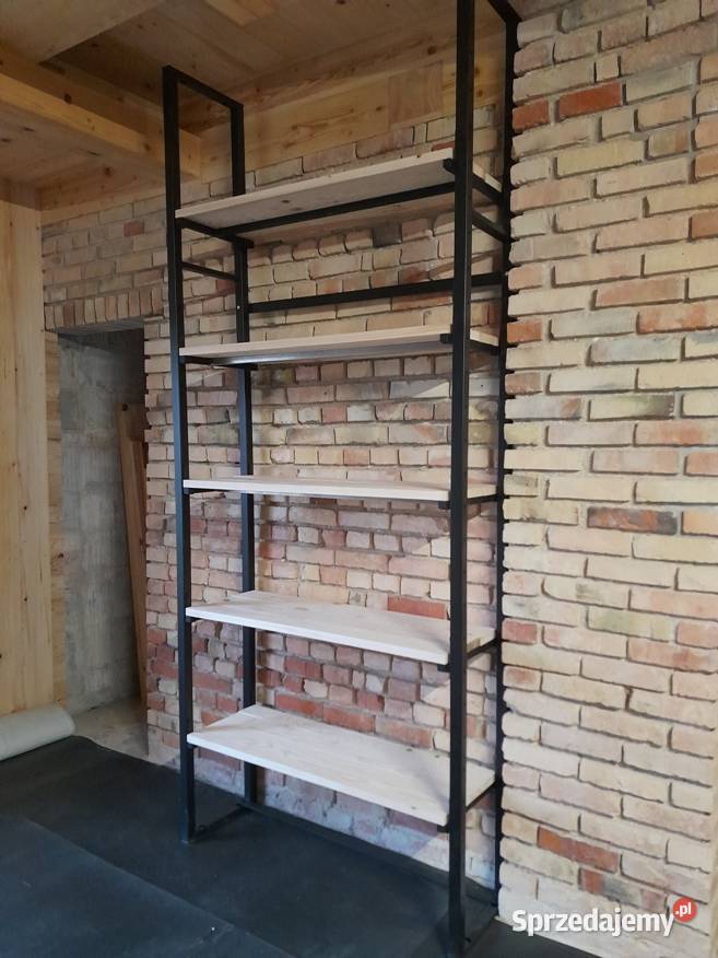 Regulowany regał loft industrial klejonka Regały Gorlice