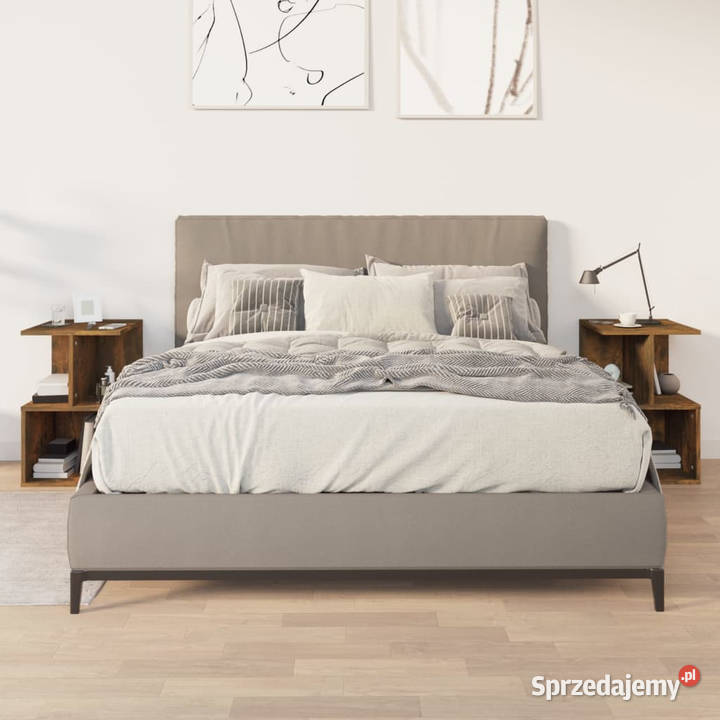 Szafki nocne 2 przydymiony dąb 35x35x55 WM815184 Warszawa