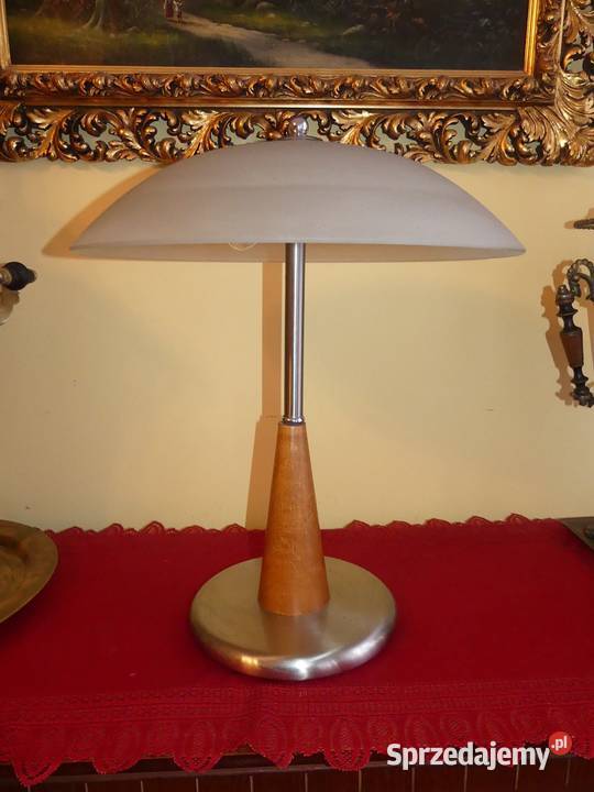 Piękna lampa gabinetowa PRL Poznań