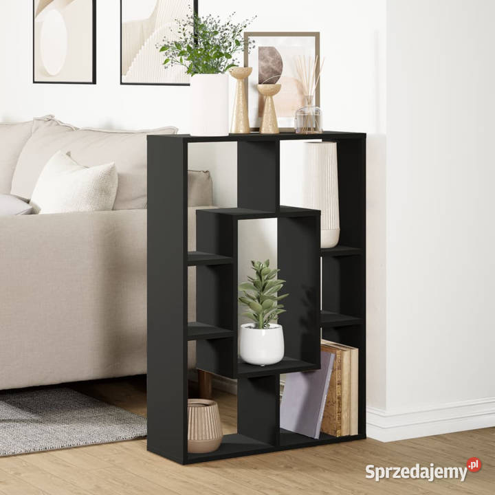 Regał czarny 63x20x90 materiał drewnopochodny Warszawa sprzedam