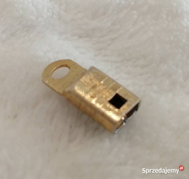 Zapięcie wsuwane do łańcuszka 3x6x145mm złoty śląskie Czeladź