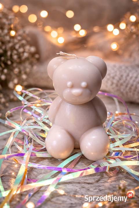 Świeczka Miś Dekoracja prezent Świece Łowyń sprzedam