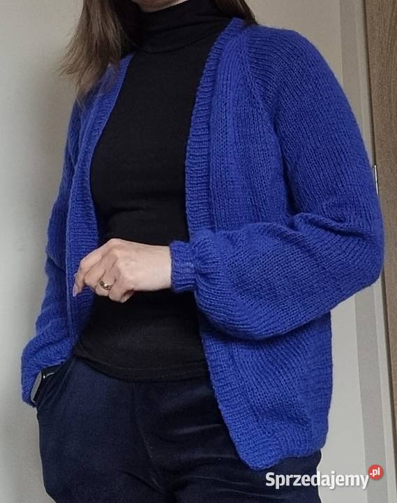 kardigan moherowy robiony ręcznie Ruda Śląska