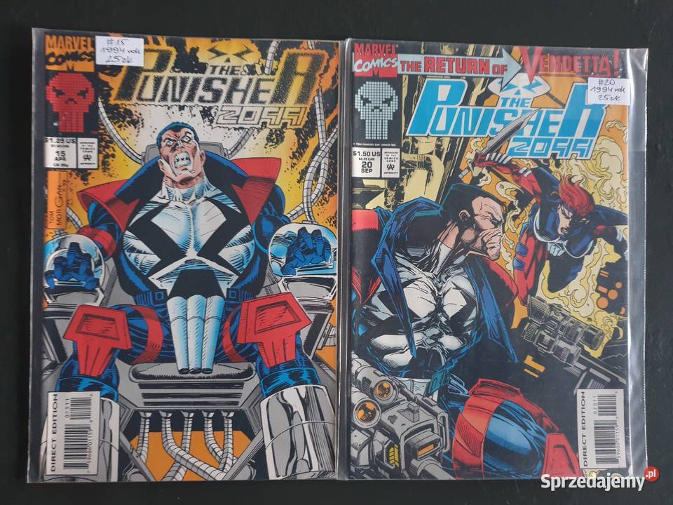 The Punisher 2099 7 oryginalnych komiksów Marvel Superbohaterowie Komiksy Gdynia