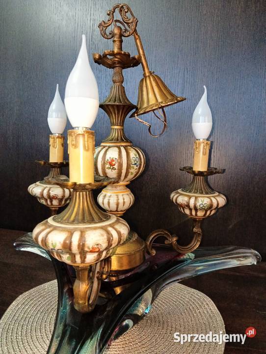 Żyrandol PRL vintage Wrocław