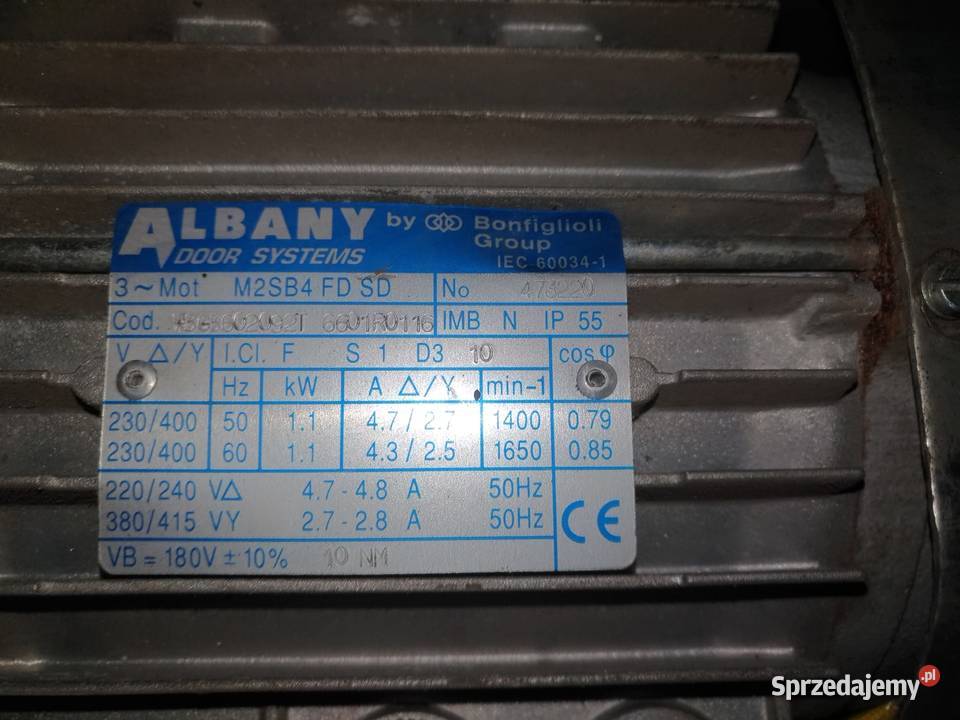 Motoreduktor do bramy firmy Albany Pozostałe Biała